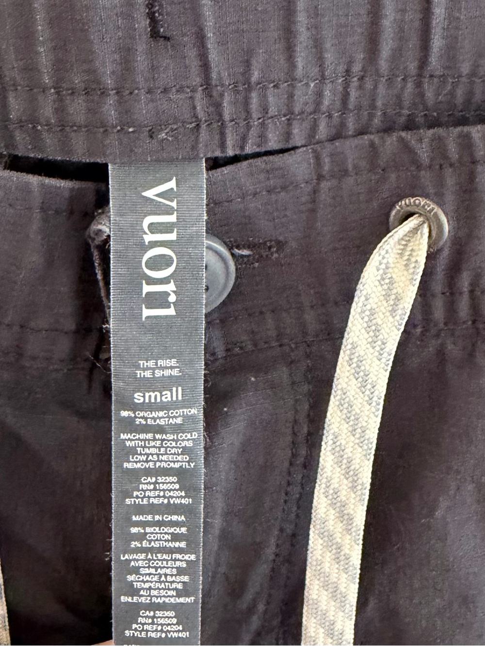 Vuori Ripstop Climber Pants Women's Size Small Gray Organic Cotton - Picture 7 of 11